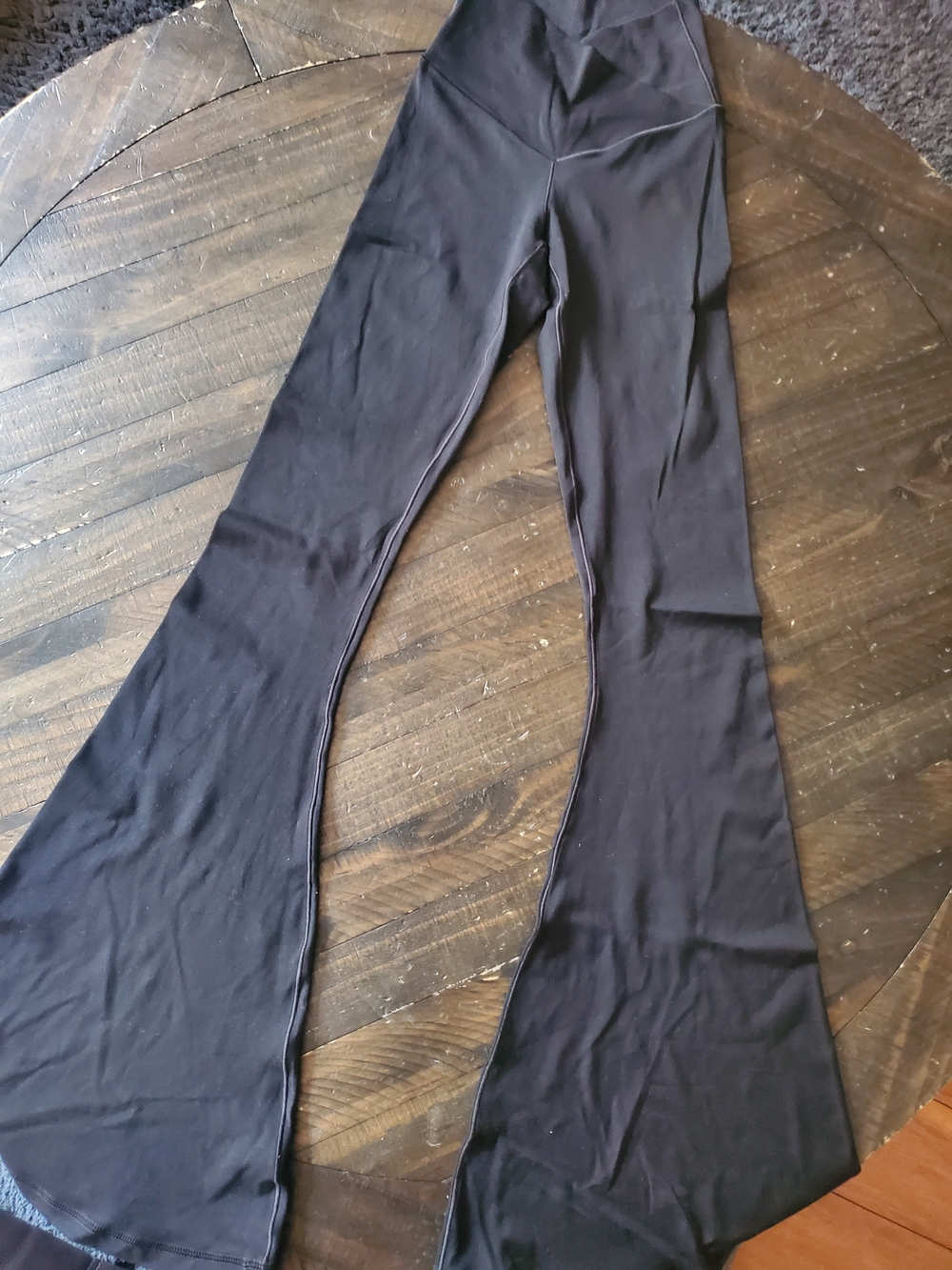 aerie Black Super Flare Leggings